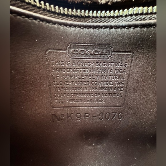 Vintage Coach 1999 9076 Mahogany Leather Companion Flap Bag - Picture 11 of 11